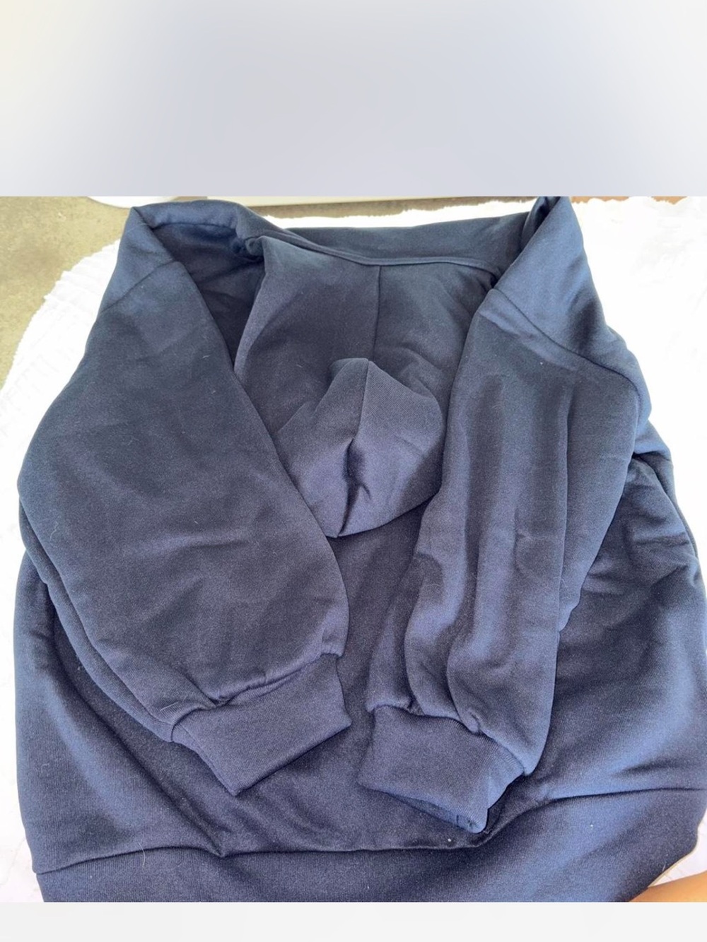 Women's Navy Pullover Crewneck Sweatshirt